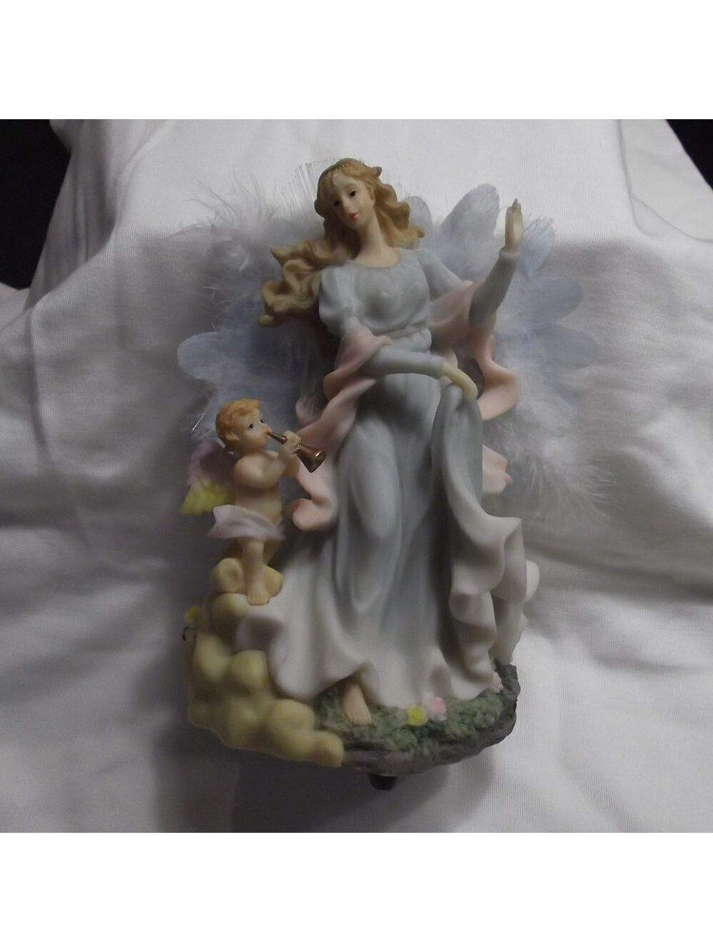 Christmas Angel With Music And Fiber Optic Lights